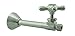 Westbrass D1114X-07 Cross Handle Straight Stop 1/2" Copper Sweat x 3/8" OD Compression, Satin Nickel