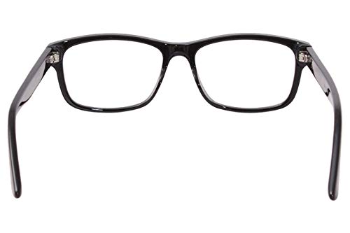 Gucci Web Men's Gg0640Oa 001 Black Full Rim Rectangular Eyeglasses 55Mm #TOP3