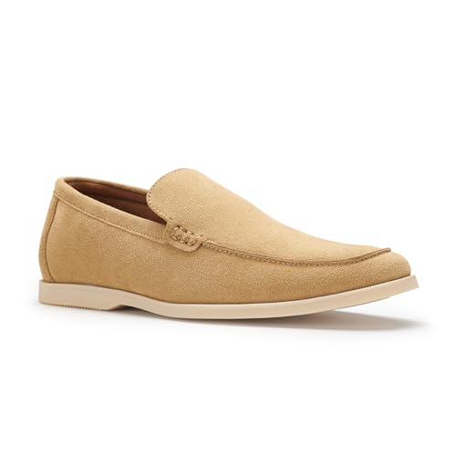 Image of Ferro Aldo Men's Dress Loafer Collection | Modern & Classic Slip-On Styles | Available in Suede, Woven, and Wholecut