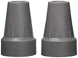 Medline G00842 Guardian Super Crutch Tip, Gray, 7/8 Inch