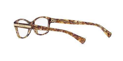 image for Coach HC6065 Prescription Eyewear Frames, Light Brown Confetti Tortois