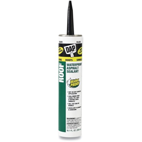 DAP Low Luster Black Asphalt Roof Sealant 10.1 oz.