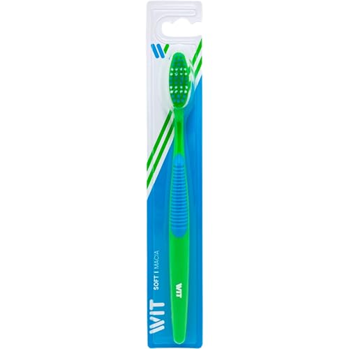Wit, Escova dental, Basic, cerdas macias, verde Wit, Escova dental, Basic, cerdas macias, verde