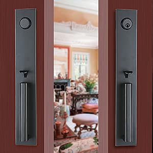 image for TMC Front Door Handleset HandleSet with Knob Door Handle for Entrance 