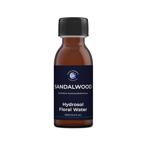 Mystic Moments | Sandalwood Natural Hydrosol Floral Water 125ml | Perfect for Skin, Face, Body & Homemade Beauty Products Vegan GMO Free
