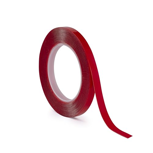 Image of DM TAPES Double-Sided Acrylic Tape Clear - 10mm x 7m for Strong Adhesion and Versatile Use | Strong Bonding Tape for Plastic, Metal, Interior, Glass,Wooden & Exterior Use, Multiple Surface (Pack of 5)