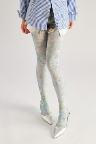 Image of Sahabowi Women Tights, Sheer High Waist Pantyhose, Vintage Control Top Stockings