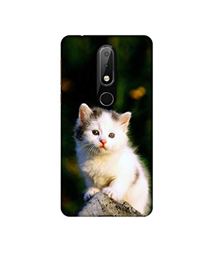 Image of Back Cover for Nokia 6.1 Plus (Plastic Multicolor)