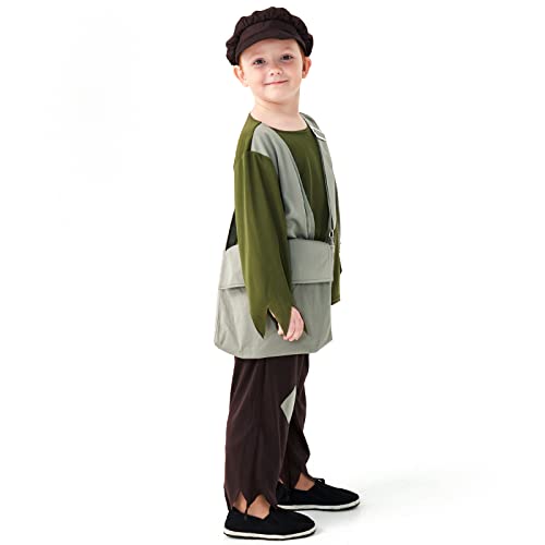 Disfraz Infantil Victoriano Verde Talla Small miniatura 4