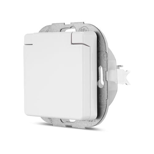 REV AquaKombi, Steckdose-Feuchtraumsteckdose, IP44, zweipolig, Unterputz, weiss