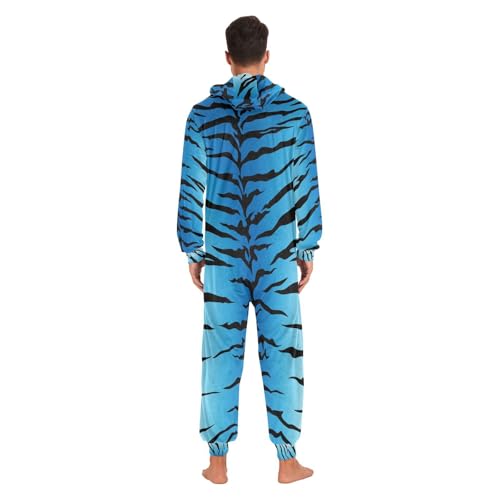 Adult Onesie Pajamas for Women Men One-Piece Costume Hooded Sleepwear Jumpsuit S-XL3