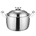 Garnki na zupę ze stali nierdzewnej, pogrubiony garnek ze stali nierdzewnej, mały pot Cooker Pot Bojler, zestaw garnków indukcyjnych garnek na zupę (rozmiar: 26 cm)