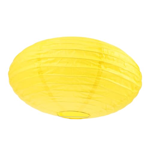 POPETPOP Lanterne Japonaise Papier Abat-Jour Suspendu Décoratif pour Fête et Mariage Facile à Installer Forme Couleur Jaune Pâle pour Chambre et Salle à...
