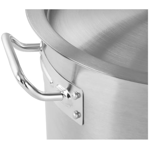 Royal Catering Induction Cooking Pot 59 l Ø 50 cm Bottom Thickness 5.8 mm 3-ply with Lid for All Stove Types, 20% Faster Cooking, 30% Energy Saving Stainless Steel Soup Pot - Image 4