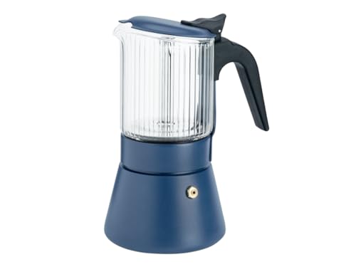 Cafetera borosilicato 6 Tazas Azul