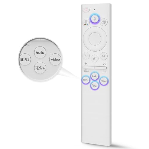 Image of Replacement for Samsung TV Remote, for All 2018-2024 Samsung Remote Control for Smart TV with Voice Control. No Solarcell. 2-Year Warranty.