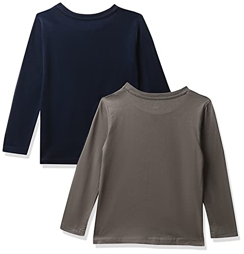 Image of Amazon Brand - Symbol Boy's Regular Fit T-Shirt (PAG 507 Navy & Grey 2-3 Years)