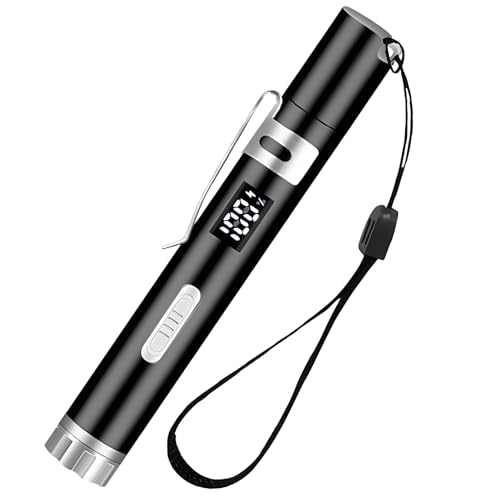 COWGOLDCHILD Giocattolo Interattivo per Gatti Pointer con Luci LED LCD Elettrico USB Ricaricabile per Giocattolo Gatto Gioco di Esercizio Giocattolo di Inseguimento Accessori per Gatti Nero