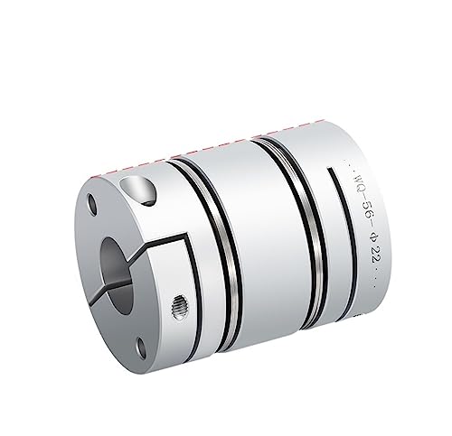 Rigid Coupling,Stainless Steel Rigid Coupling 1pcs D39L64 Aluminum Alloy Double Diaphragm Coupling Elastic Connector Ball Screw Motor Encoder Computer(8X14)