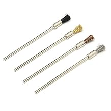 Wire Brush Set, Stainless Steel Wire Brush Preservative Portable Steel Wheel Brush Accessories, Copper Wire Brush Pig Brush Horse Mane Brush for Micro-Electronic Instruments, Jewelry