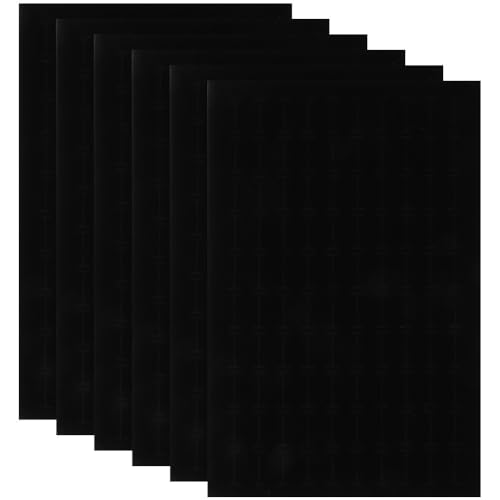 STOBAZA 6 Pezzi Inserti Porta Anelli E Orecchini, 100 Slots, Spugna Nera, Per Scatola Gioielli, Organizer Per Gioielli Da Viaggio E Esposizione