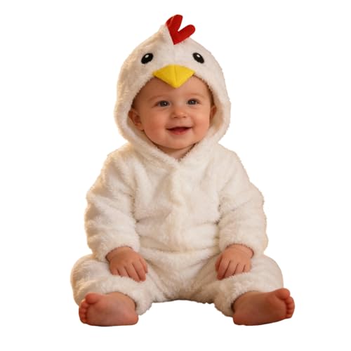 Genérico Disfarce de pintinho para bebé recém-nascido, conjunto de lã com capuz e sapatos, body macacão amarelo para fotos, carnaval e páscoa, presente para menina e menino (0-18 meses), Branco
