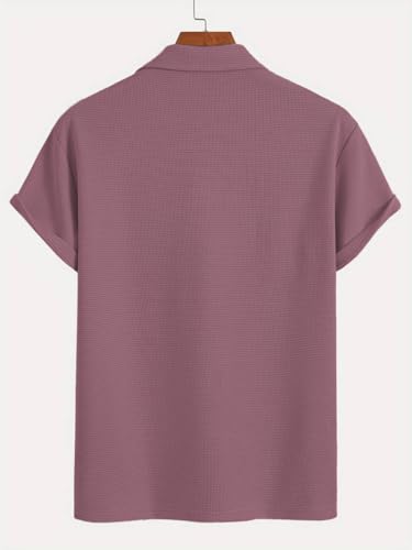 Image of TAGDO Men's Premium Waffle Knit Regular fit T-Shirt || Mens Tshirt (2018)