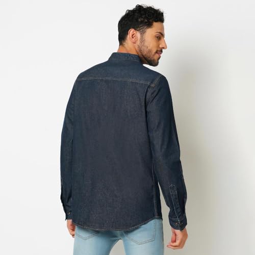 Image of Bombay High Men's Solid Relaxed Fit Shirt