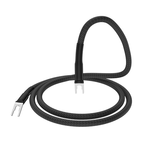 Câble de terre en argent pur Viborg 1,5m pour platines vinyles et appareils phono