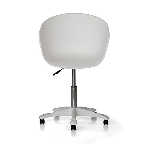 Tuoni Adrianne - Juego de 2 sillas de Polipropileno, para Oficina/Estudio/Sala de Espera, Blanco, 57 x 49,5 x 80,5 cm Cover