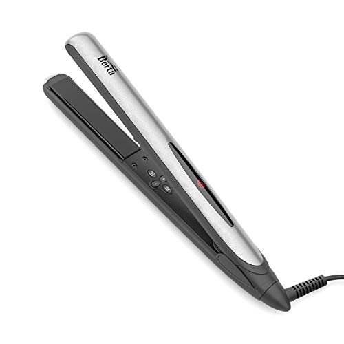 BERTA Ceramic Hair Straightener 1inch 3D Floating Iron Negative Inoic Flat Iron 284-446°F Heat