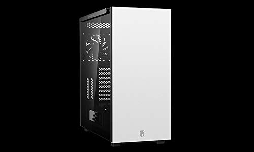 DEEPCOOL Macube 550 Bianco, Custodia Full Tower, Scheda Madre E-ATX e GPU 420mm supportati, con Acciaio SGCC 0.8mm, Pannello in Vetro temperato con Barra in Alluminio