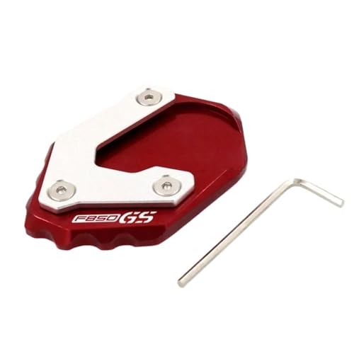 Plaque support agrandie F850GS évite la chute de la moto sur sol meuble