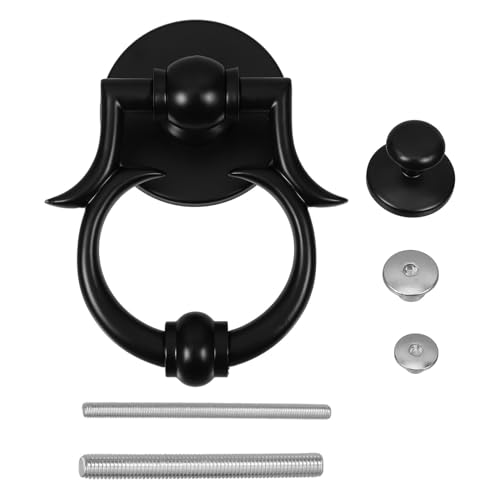 Batteur de porte en alliage noir, l'accessoire de porte pour chambre