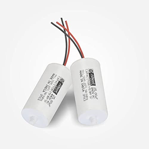 Image of elmeck gold 2.5 mfd Fan Capacitor (Colour - White) (Pack of 3
