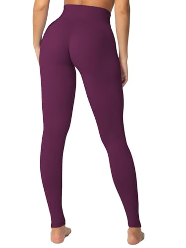 Image of Sunzel Sunzfly Invisible Butt Scrunch Workout Leggings for Women, Butt Lifting High Waisted Gym Yoga Pants with Tummy Control