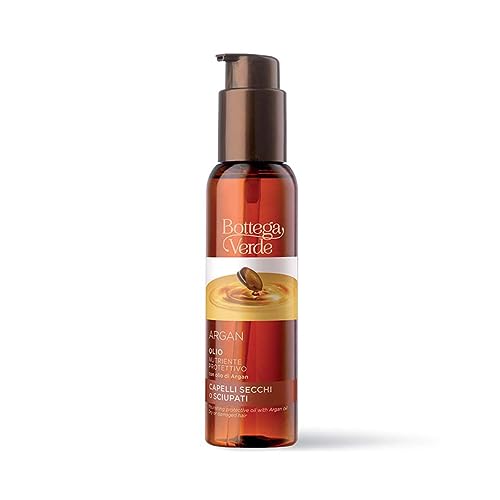 Bottega Verde - Argan del Marocco, Olio Nutriente Protettivo, 100 ml, con Olio di Argan, per Capelli Secchi o Sciupati