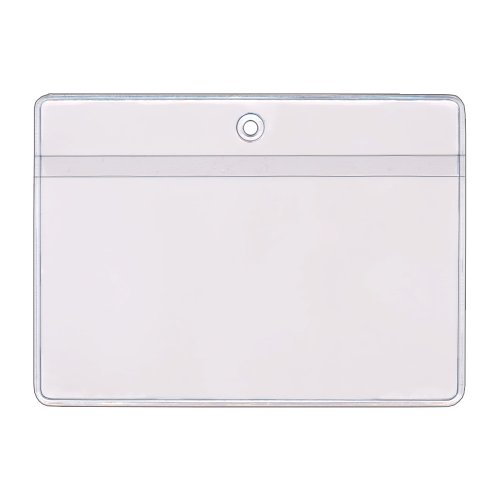 StoreSMART - 4" x 6 1/8" Non Adhesive Pockets with Loop Hole - Open Long Side - 25 Pack - HPE1989L-25