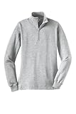 SPORT-TEK Women's Quarter Zip Sweatshirt, Athletic Heather, Medium