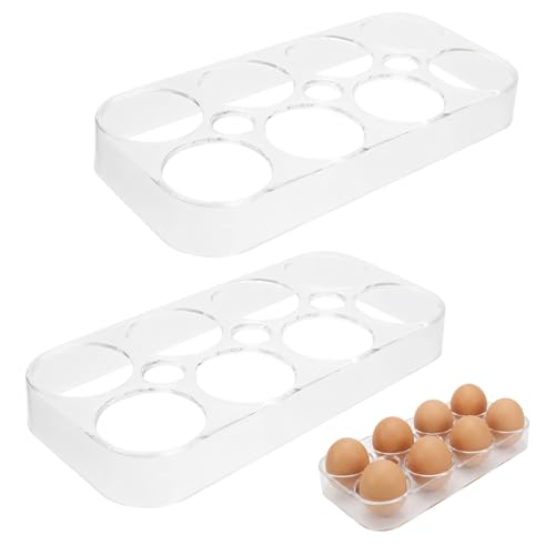 Eierhalter KüHlschrank 2er-Pack Eier Aufbewahrung KüHlschrank EierbehäLter FüR Eier Aufbewahrung FassungsvermöGen:10 Eier Robust Und Langlebig Praktisch Eieraufbewahrung