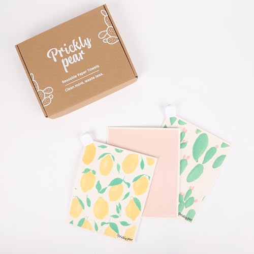 Prickly Pear Wiederverwendbare Papierhandtücher Rosa Limonade 3er-Pack