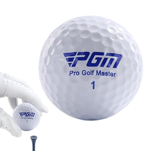 Pelota De Práctica Golf – Goma Sintética Sarin con Capa De Titanio & Núcleo Elástico | Bola Golf Triple Capa | Balones Resistentes para Campo De Prácticas & Entreno Diario