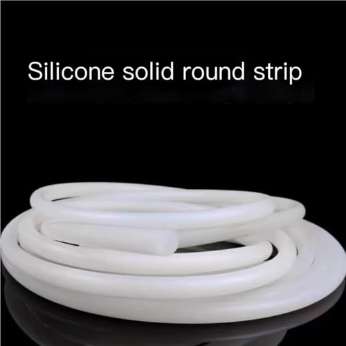 Bande de caoutchouc mousse silicone rond blanc 5.3mm cordon étanche 5M