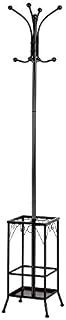 Yaheetech Coat Rack and Umbrella Stand, Entryway Coat Rack Hat Hanger Hooks Hall