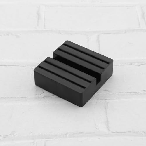 Image of SING F LTD 4pcs Slotted Square Car Jack Rubber Blocks 7.5 x 7.5 x 2.5cm Slotted Rubber Frame Rail Protector Square Pinch Welds Protector Lift Jack Pad for Toe Jack Axle Stands