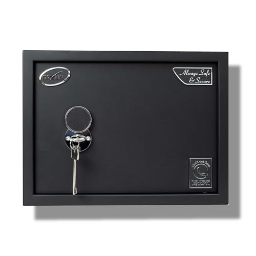 Image of Maxwel Lock and Key - Mechanical Safe Locker (30 Litres) | Home, Hotel and Office Safes with 5 locking bolts - Manual Locking Mechanism