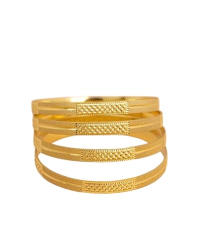 Image of Zeraki Jewels Women's Traditional Gold Plated Bangles Set | Elegant Designer Kada Bangles | Classic Ethnic Jewellery for Women & Girls | Perfect for Wedding, Festive & Daily Wear