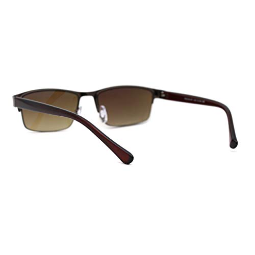 Mens Mod Half Rim 3 Focal Progressive Reading Sunglasses4