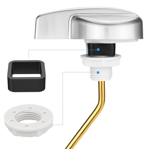 Image of Compatible with TOTO Toilet Handle Replacement Parts Kit, Universal THU068#CP Trip Lvr for St743S Side Mount Toilet Flush Tank Lever Handle for TOTO Kohler Toilet Tank, 1-Pack Brushed Silver