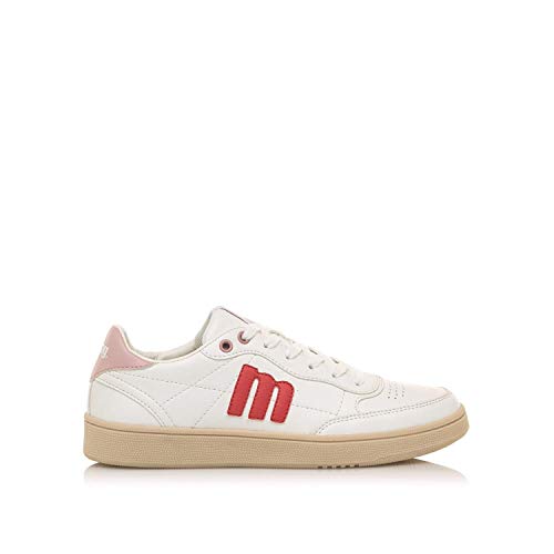 Mustang CLU, Chaussure de Piste d'athlétisme Femme, Way Blanco/Aushan Viviin Coral, 39 EU